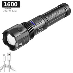 Tactical USB Charging Led Flashlight