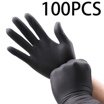 Disposable Black Nitrile Gloves