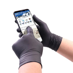 Disposable Black Nitrile Gloves