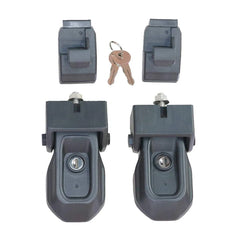 1 Pair Hood Locking Catch Latch Kit with 2 Keys For Jeep Wrangler JL Gladiator JT 2018-2023 Auto Exterior Accessories