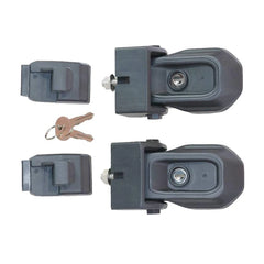 1 Pair Hood Locking Catch Latch Kit with 2 Keys For Jeep Wrangler JL Gladiator JT 2018-2023 Auto Exterior Accessories