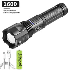 Tactical USB Charging Led Flashlight