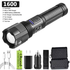 Tactical USB Charging Led Flashlight