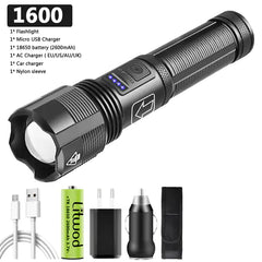 Tactical USB Charging Led Flashlight